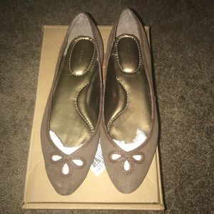 Land’s End Suede Flats